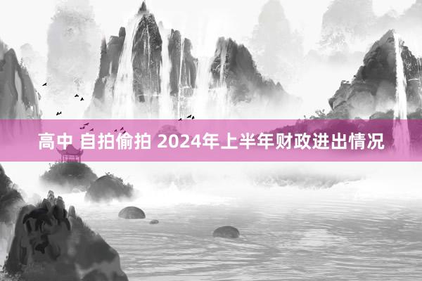 高中 自拍偷拍 2024年上半年财政进出情况